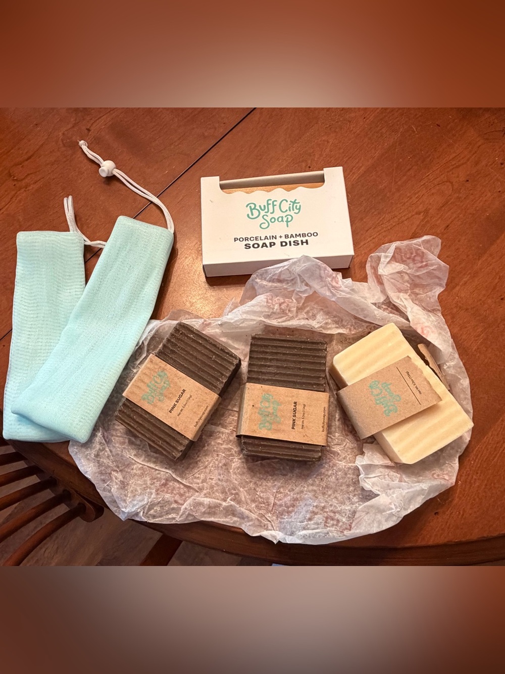 Women’s Bath & Body Bar Soap Trio - Brown & Cream